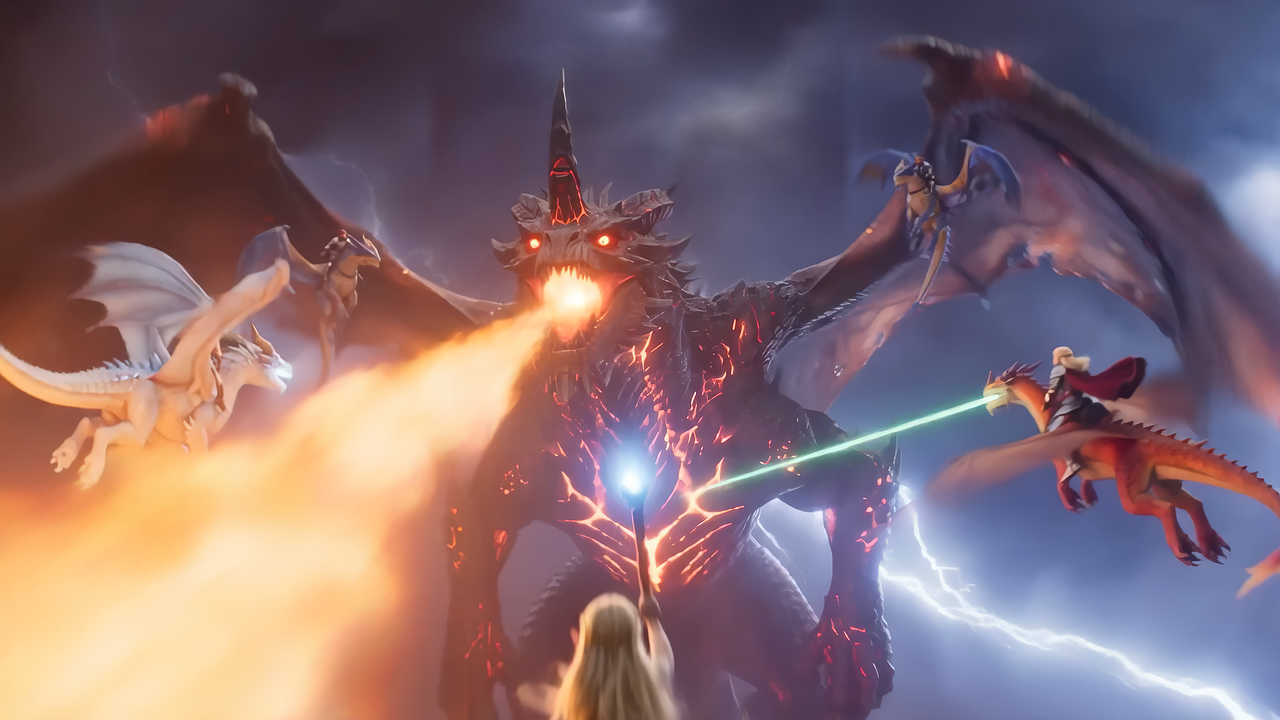 【Rise Of dragons】Ai版PV（图ZNDA3NDI0ODMy） - AI作品 - 站酷设计师想飞的石子原创素材 - 站酷ZCOOL