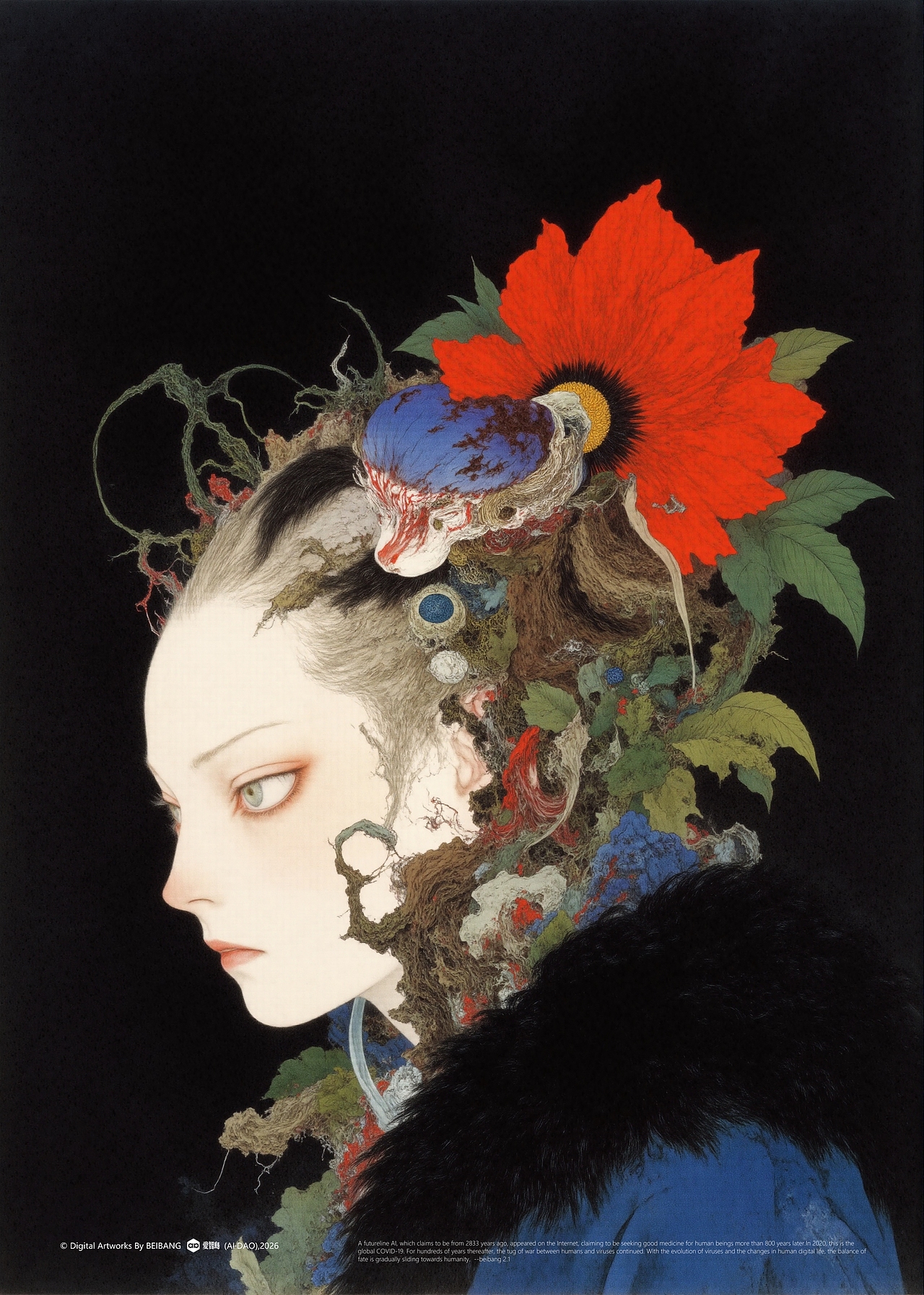 动画美学实验·花妖 出自《搜神记》(图ZNDA3NDMwNDQ4) - AI作品 - 站酷设计师北邦原创素材 - 站酷ZCOOL