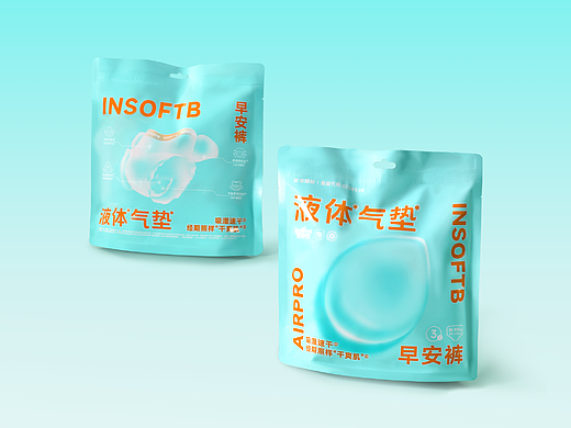 婴舒宝-液体气垫早安裤包装设计