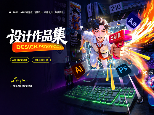 视觉设计作品集｜商业运营视觉 & AIGC设计实践
