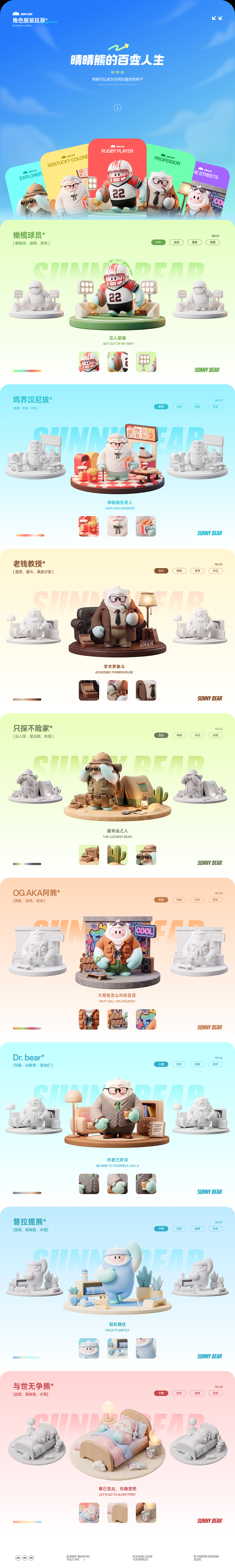 IP原创角色设计 | 晴晴熊 | SUNNY BEAR（图ZNDA3NDg3NDI0） - 其他UI - 站酷设计师vecna_z原创素材 - 站酷ZCOOL