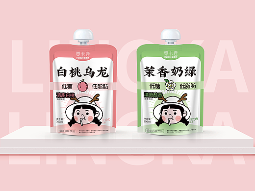 可爱乳茶包装设计