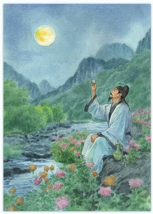 古诗词水彩配图（图ZNDA3NDg5NDc2） - 儿童插画 - 站酷设计师影可洛夫斯基原创素材 - 站酷ZCOOL
