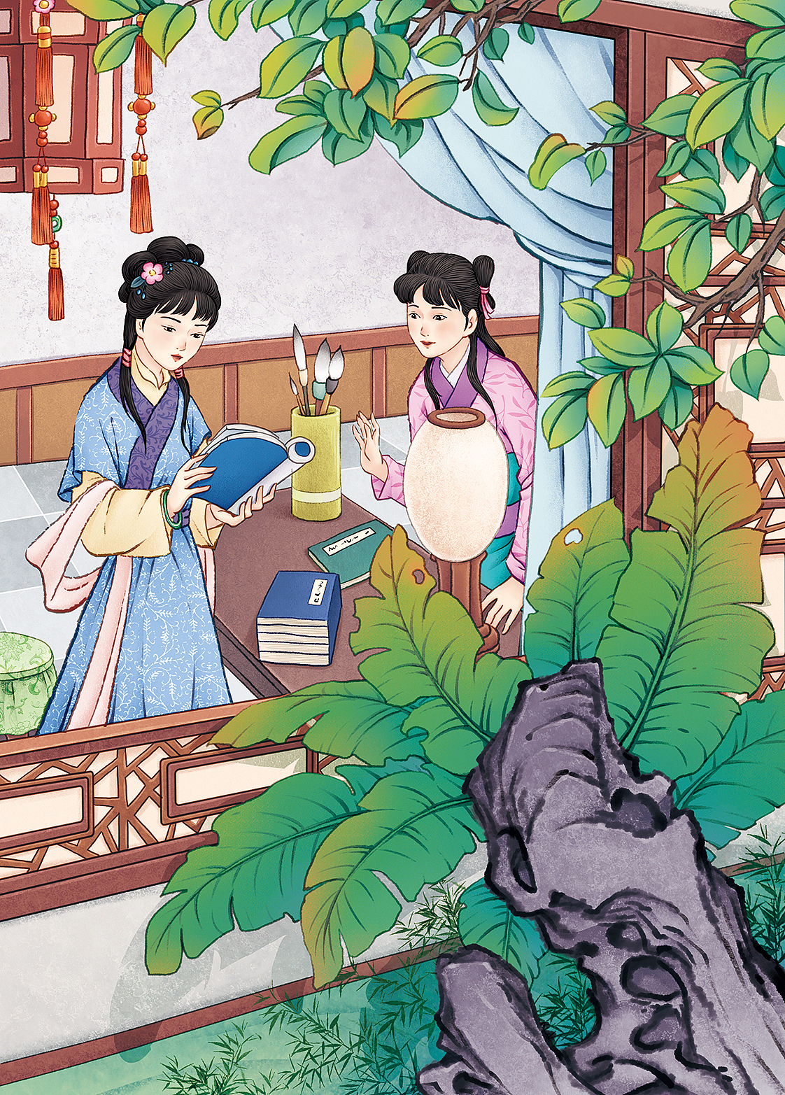 红楼梦（图ZNDA3NDk4ODEy） - 绘本 - 站酷设计师柏松插图原创素材 - 站酷ZCOOL