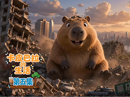 卡皮巴拉的生活 第一季 Ep.5 滚啊滚 与 佛系飞车王