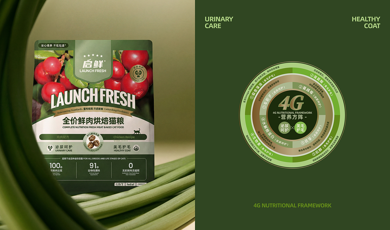 整点彩蛋xLAUNCH FRESH启鲜鲜肉烘焙系列宠粮包装设计（图ZNDA3NTMwNTM2） - 包装 - 站酷设计师整点彩蛋原创素材 - 站酷ZCOOL