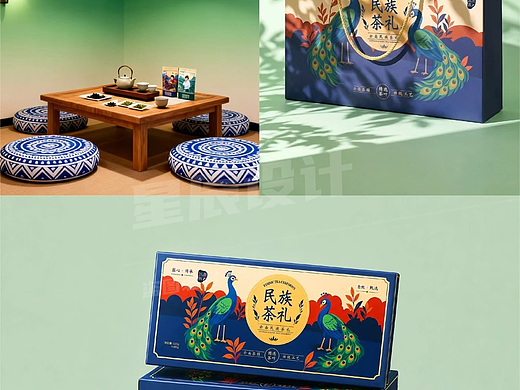 民族风茶叶包装｜把云南的故事画进每一处细节（个人主页-ZNzM2NjY1MTI=） - 包装 - 站酷设计师广东星辰设计原创素材 - 站酷ZCOOL