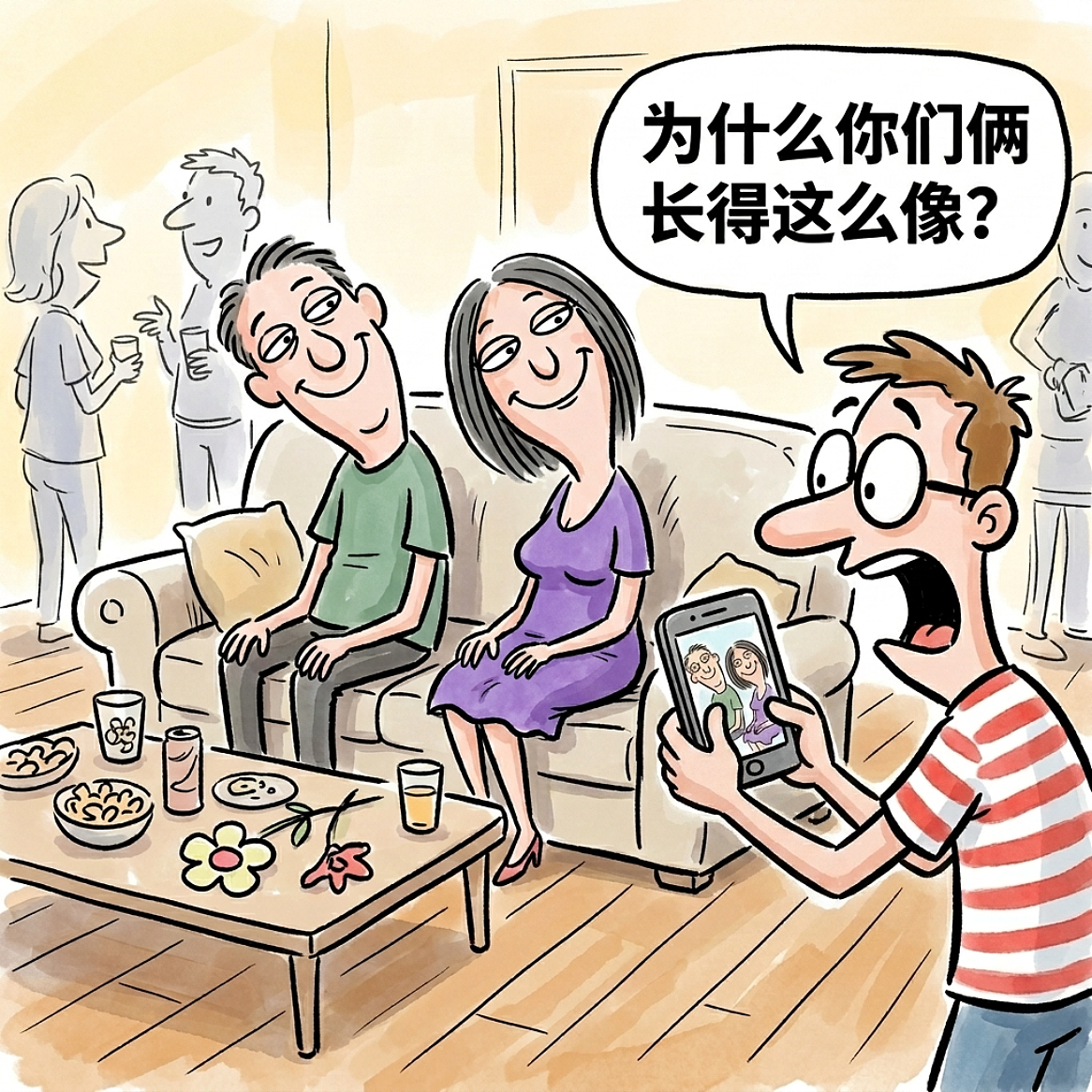 为什么很多夫妻越看越像？原来不是玄学（图ZNDA3NTYwMDI0） - 中/长篇漫画 - 站酷设计师huashuoshi原创素材 - 站酷ZCOOL