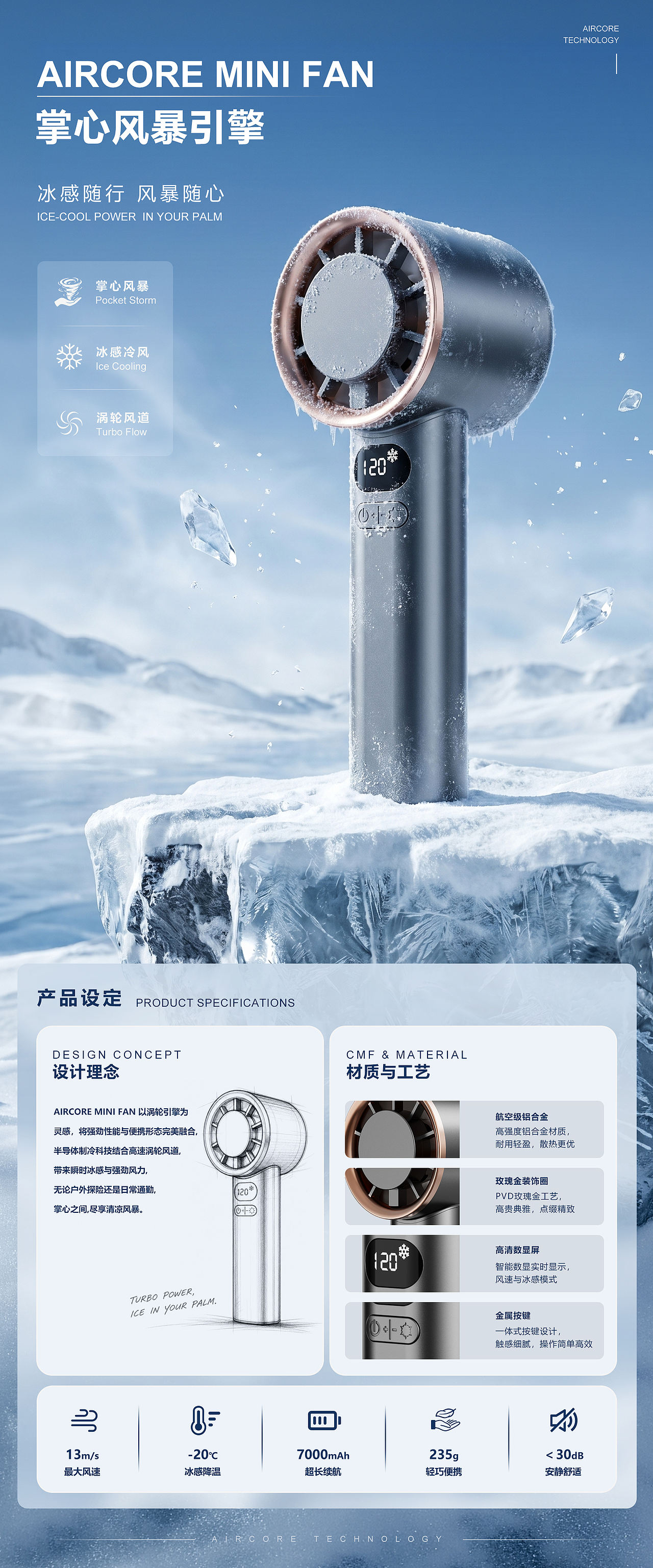 掌心风暴计划｜AI迷你风扇视觉实验（图ZNDA3NTYzOTM2） - 电子产品 - 站酷设计师男儿当志qiang原创素材 - 站酷ZCOOL