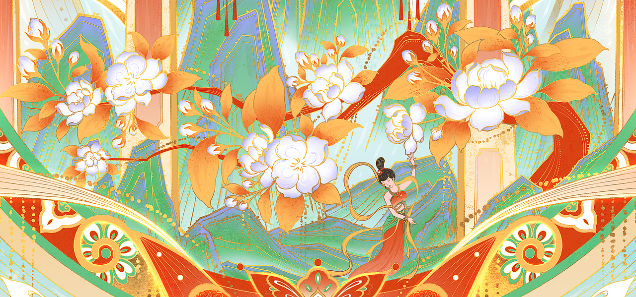 《南巷灯华》（图ZNDA3NTcwODg0） - 商业插画 - 站酷设计师閑魚*越清波原创素材 - 站酷ZCOOL