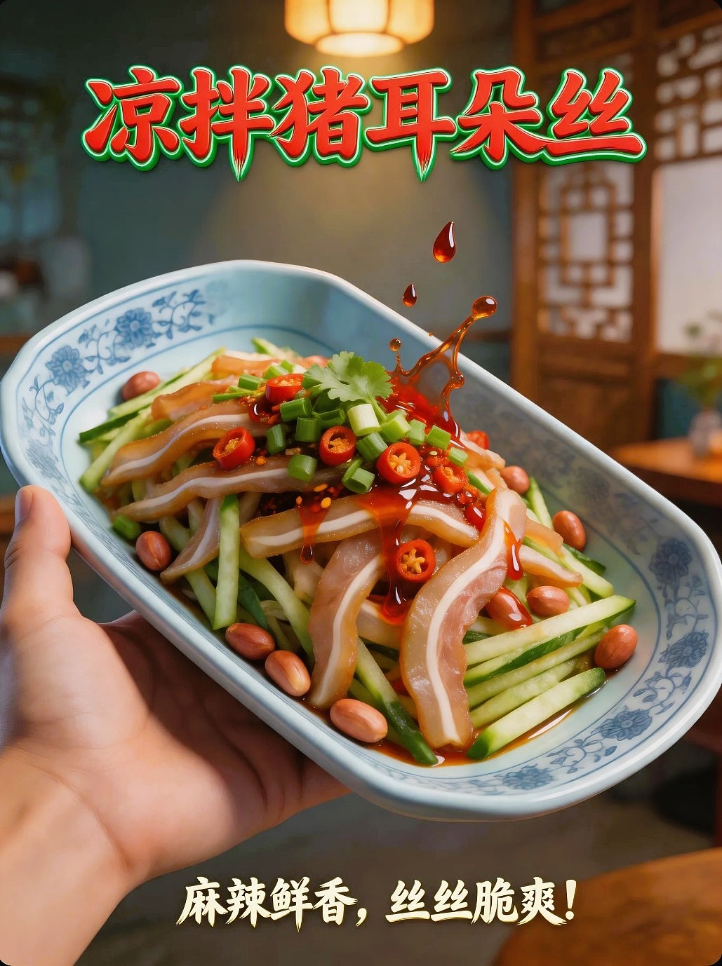 既梦AI设计创意凉拌猪耳朵丝海报提示词AIGC既梦5.0(图ZNDA3NTc1NzMy) - 海报 - 站酷设计师风中的玫瑰耶原创素材 - 站酷ZCOOL