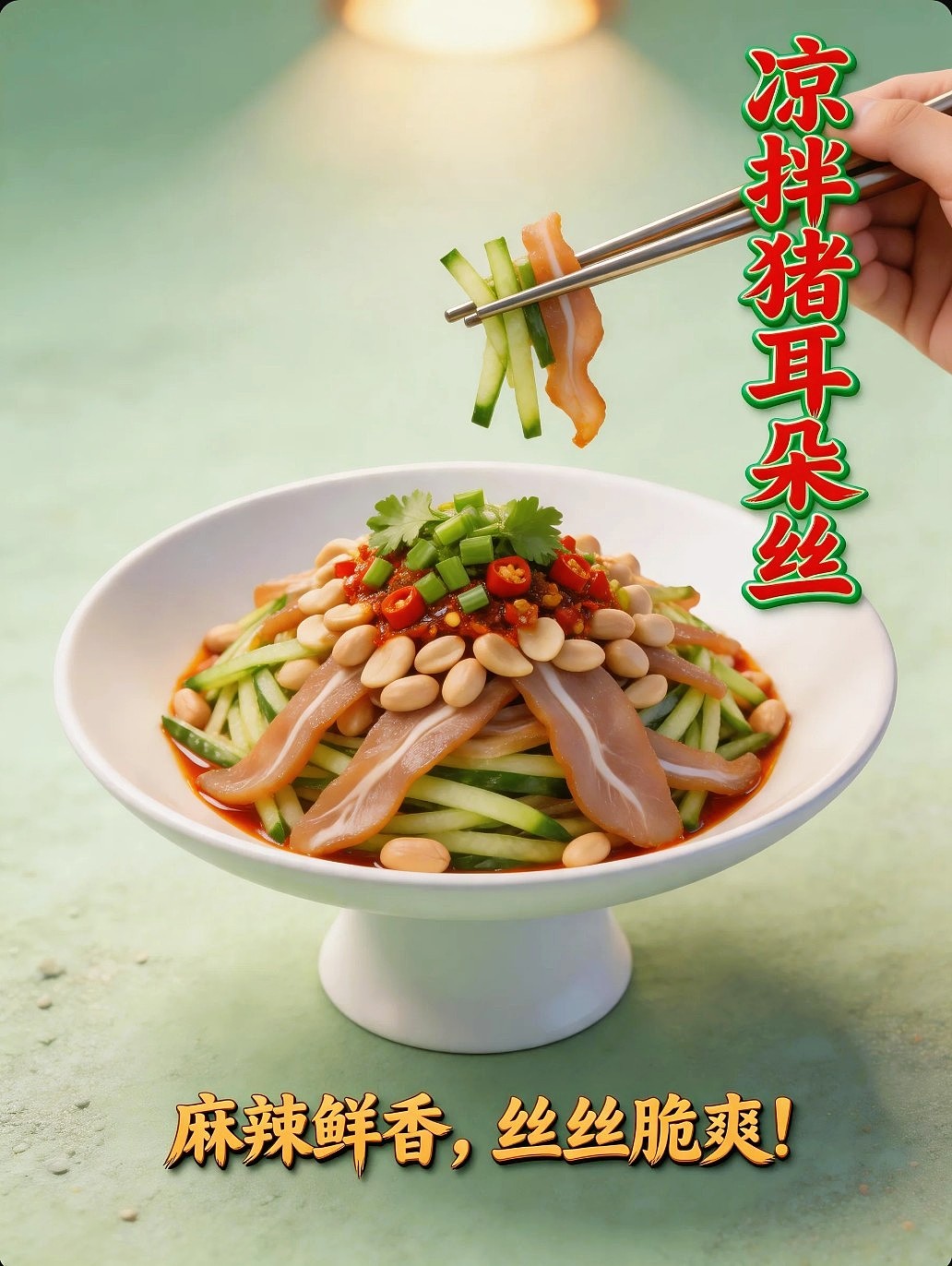 既梦AI设计创意凉拌猪耳朵丝海报提示词AIGC既梦5.0(图ZNDA3NTc1ODg0) - 海报 - 站酷设计师风中的玫瑰耶原创素材 - 站酷ZCOOL