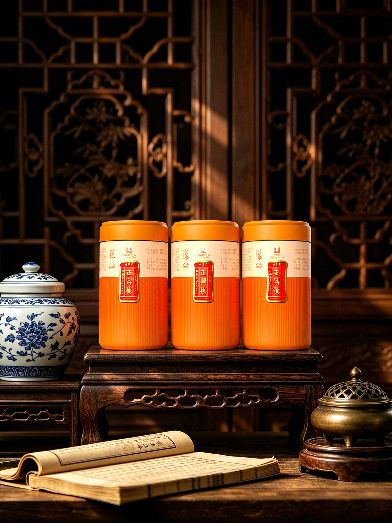 正兴德（罐茶）包装设计（图ZNDA3NTkzOTI0） - 包装 - 站酷设计师庞亚辉包装设计原创素材 - 站酷ZCOOL