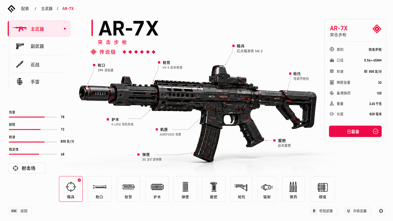 跟风做一个游戏demo的视频，角色UI做成了3A手游（图ZNDA3NTk2MDYw） - AI作品 - 站酷设计师璟珩原创素材 - 站酷ZCOOL