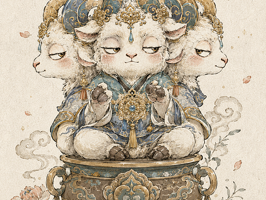 三羊开泰【新中式玩具设计】儿童节快乐！！