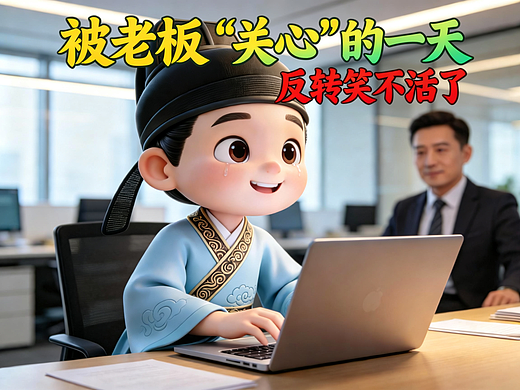 老板的关心另有玄机！重庆AI 短片制作公司闪狼出品