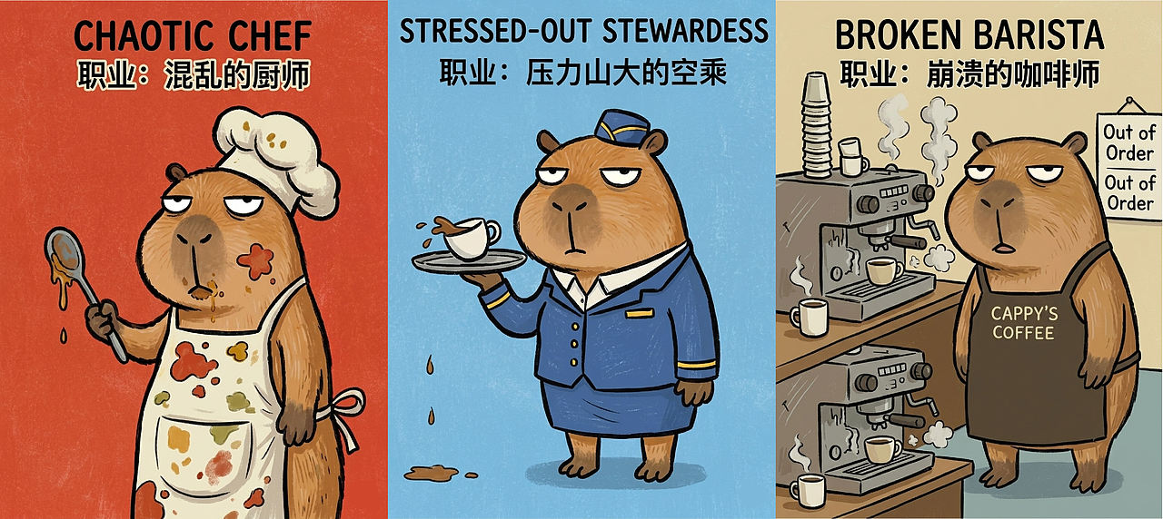 【原创IP】豚总 CAPYBOSS：探讨职场情绪的视觉实验（图ZNDA3NjI4MTQ0） - 包装 - 站酷设计师周火火同學原创素材 - 站酷ZCOOL