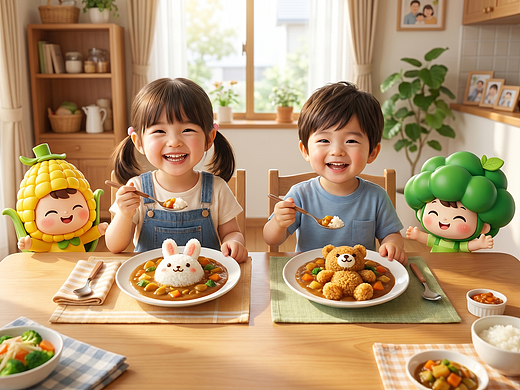 果蔬咖喱电商产品 | 美食详情页 | IP形象 | 包装设计