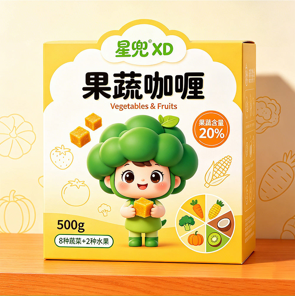 果蔬咖喱电商产品 | 美食详情页 | IP形象 | 包装设计（图ZNDA3NjQ3MDE2） - 包装 - 站酷设计师南柠象原创素材 - 站酷ZCOOL