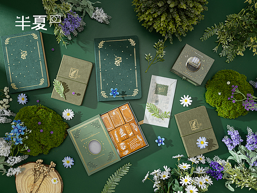 森系草地文创产品拍摄| 文创主图拍摄 文创设计师品牌