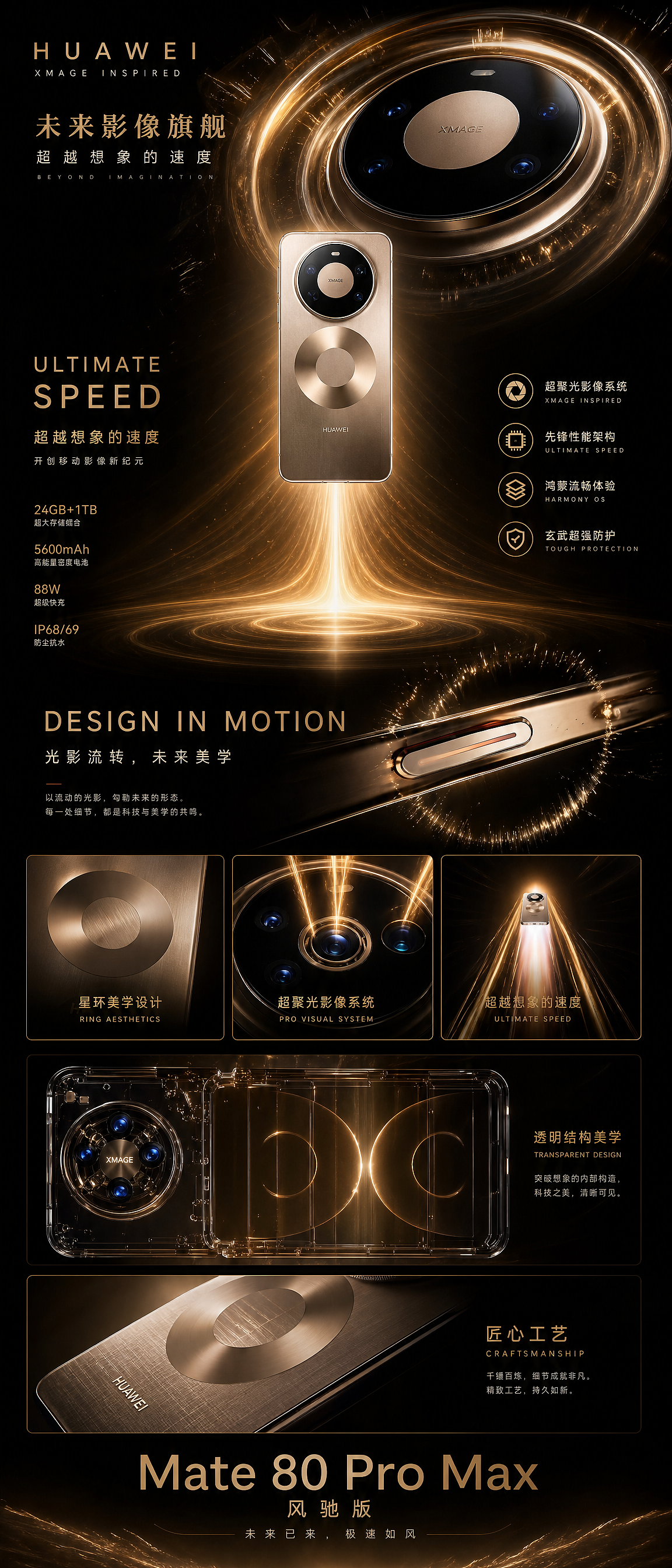 HUAWEI Mate 80 Pro Max 风驰版-AIGC-TVC三维广告（图ZNDA3NjgwNTM2） - Motion Graphic - 站酷设计师AI绘研室原创素材 - 站酷ZCOOL