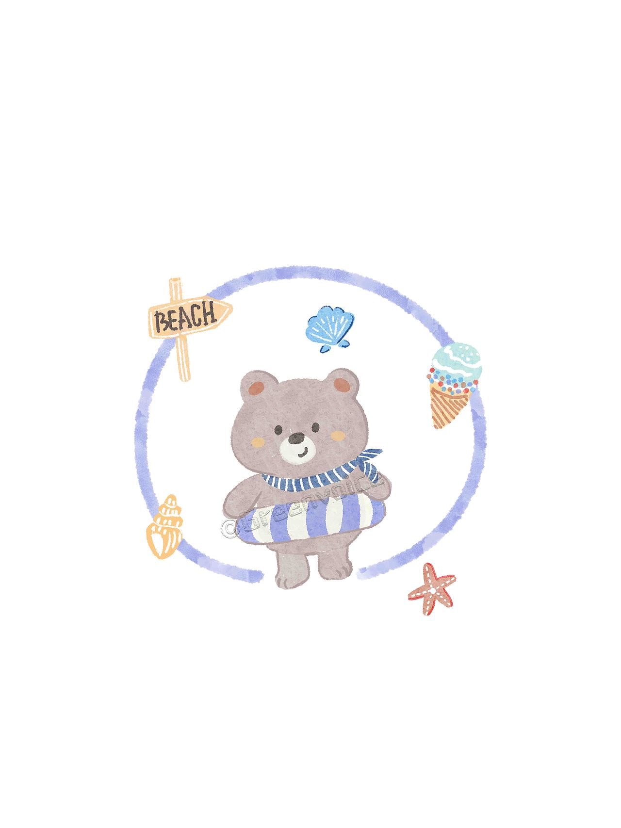 夏日蓝蓝（图ZNDA3NjkxMTk2） - 商业插画 - 站酷设计师绿瓷叮叮原创素材 - 站酷ZCOOL
