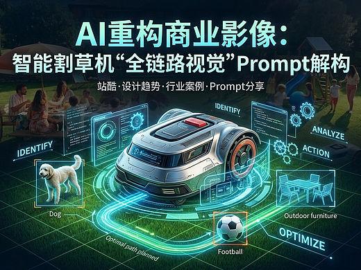 AI重构商业影像：智能割草机“全链路视觉”Prompt解构
