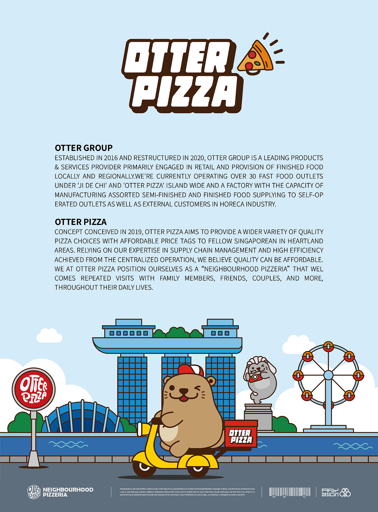 新加坡Otter Pizza品牌IP全案设计（图ZNDA3NzA4OTg4） - IP形象 - 站酷设计师Afly_原创素材 - 站酷ZCOOL
