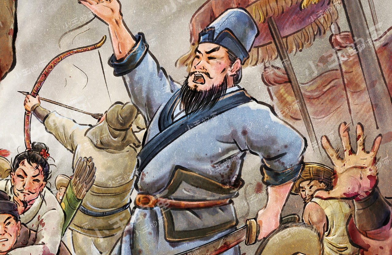 新水浒系列——故事篇【江州劫法场】（图ZNDA3NzA5MTAw） - 艺术插画 - 站酷设计师爱画水浒的小王原创素材 - 站酷ZCOOL