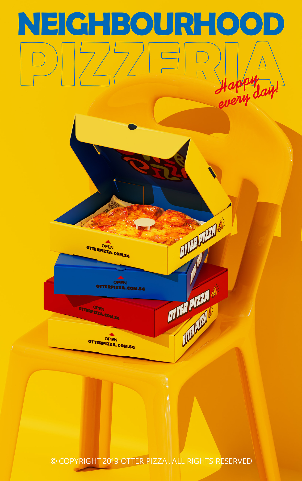 新加坡Otter Pizza品牌IP全案设计（图ZNDA3NzA5MDQ0） - IP形象 - 站酷设计师Afly_原创素材 - 站酷ZCOOL