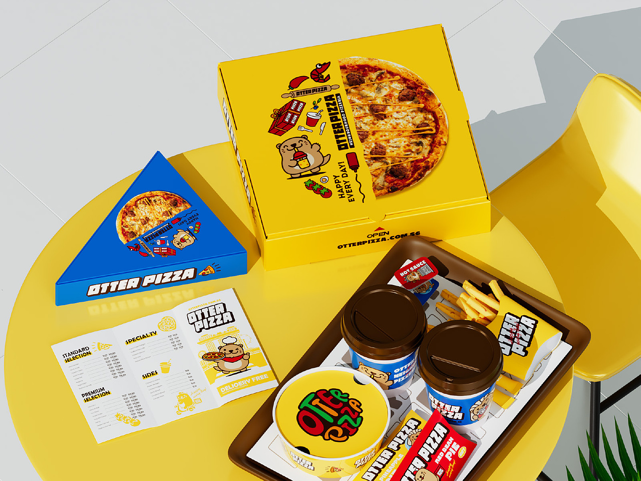 新加坡Otter Pizza品牌IP全案设计（图ZNDA3NzA5MDky） - IP形象 - 站酷设计师Afly_原创素材 - 站酷ZCOOL