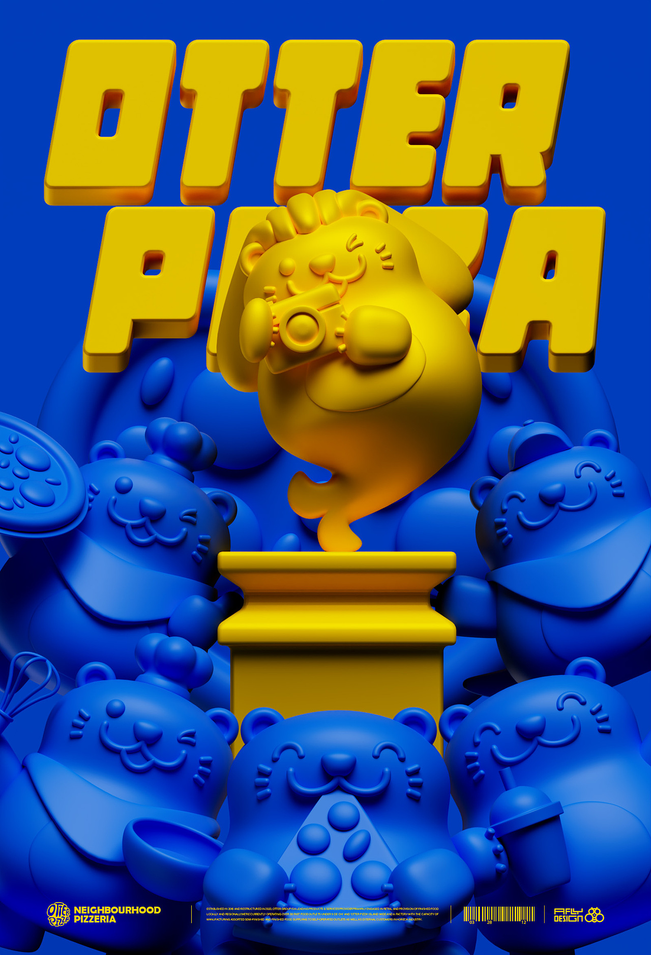 新加坡Otter Pizza品牌IP全案设计（图ZNDA3NzEwMzk2） - IP形象 - 站酷设计师Afly_原创素材 - 站酷ZCOOL