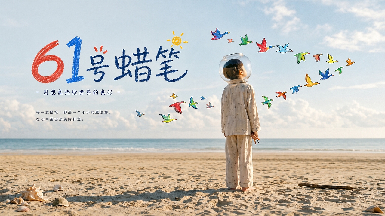 《61号蜡笔》AIGC创意短片（图ZNDA3NzI1MjY0） - AI作品 - 站酷设计师Marvlore原创素材 - 站酷ZCOOL