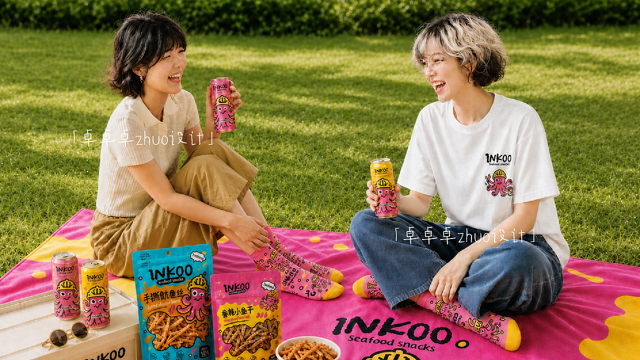原创｜零食品牌｜INKOO海味零食（图ZNDA3NzI1NzY0） - 其他工业/产品 - 站酷设计师卓卓卓zhuo原创素材 - 站酷ZCOOL