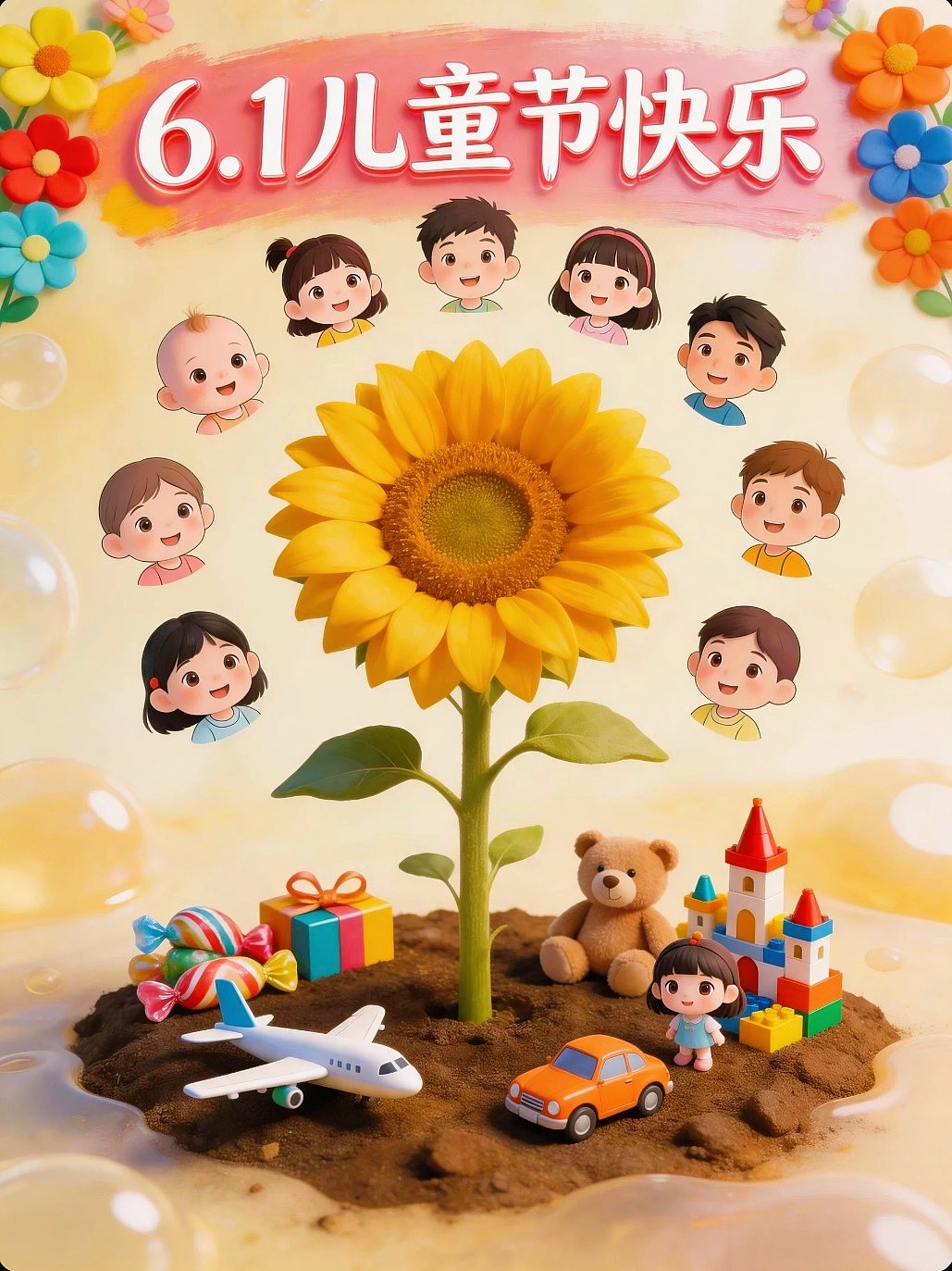 既梦AI设计创意六一儿童节海报带提示词AIGC既梦5.0（图ZNDA3NzI2NTYw） - 海报 - 站酷设计师风中的玫瑰耶原创素材 - 站酷ZCOOL