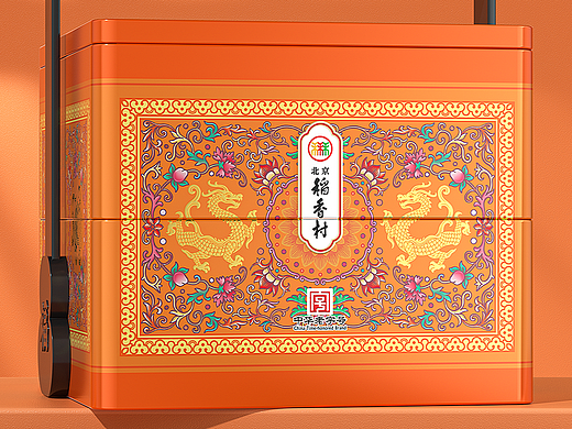 四神纳福|北京稻香村插画包装设计