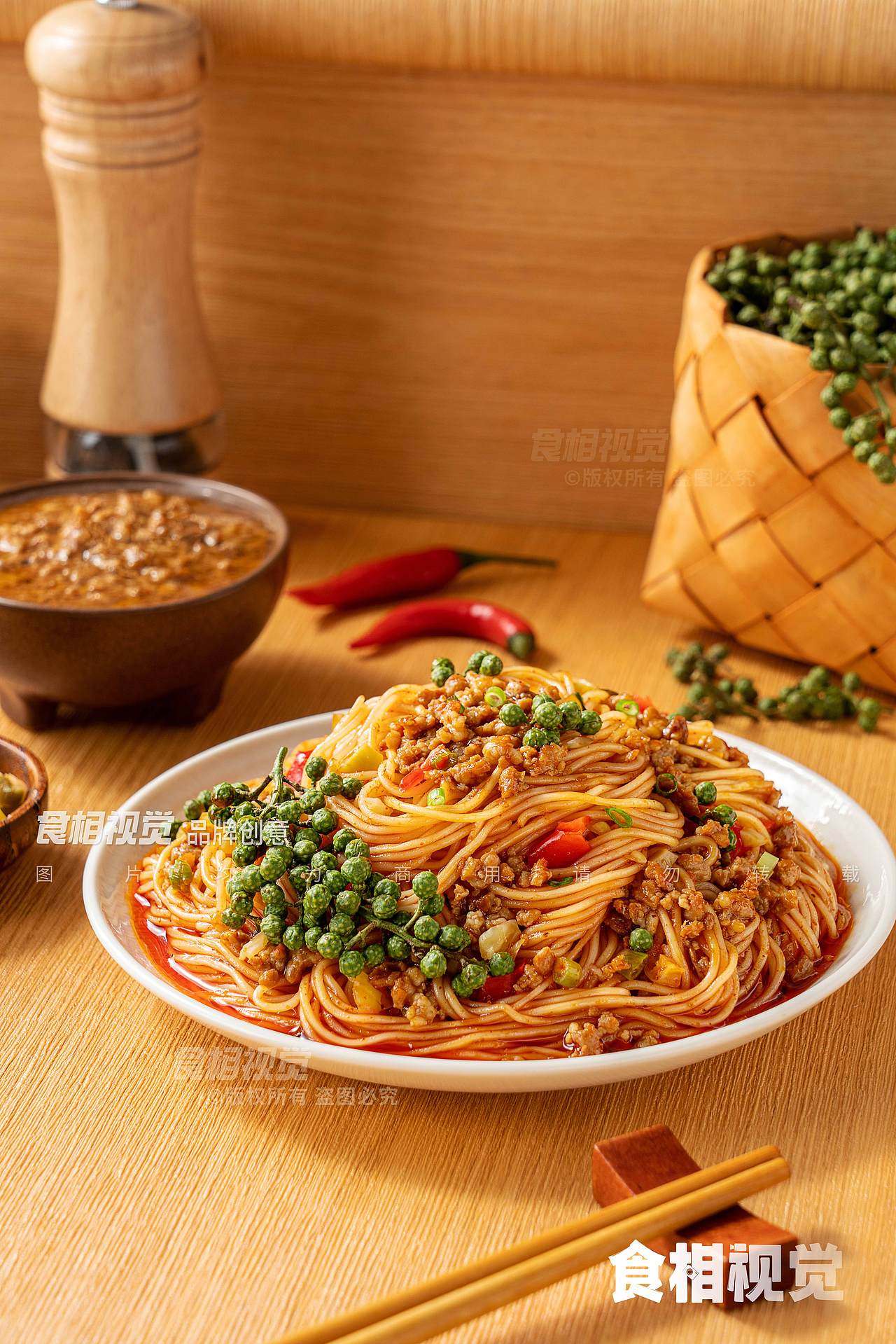 热干面拍摄｜美食摄影 杭州电商食品拍摄X食相视觉（图ZNDA3NzM0MDcy） - 美食摄影 - 站酷设计师食相视觉原创素材 - 站酷ZCOOL