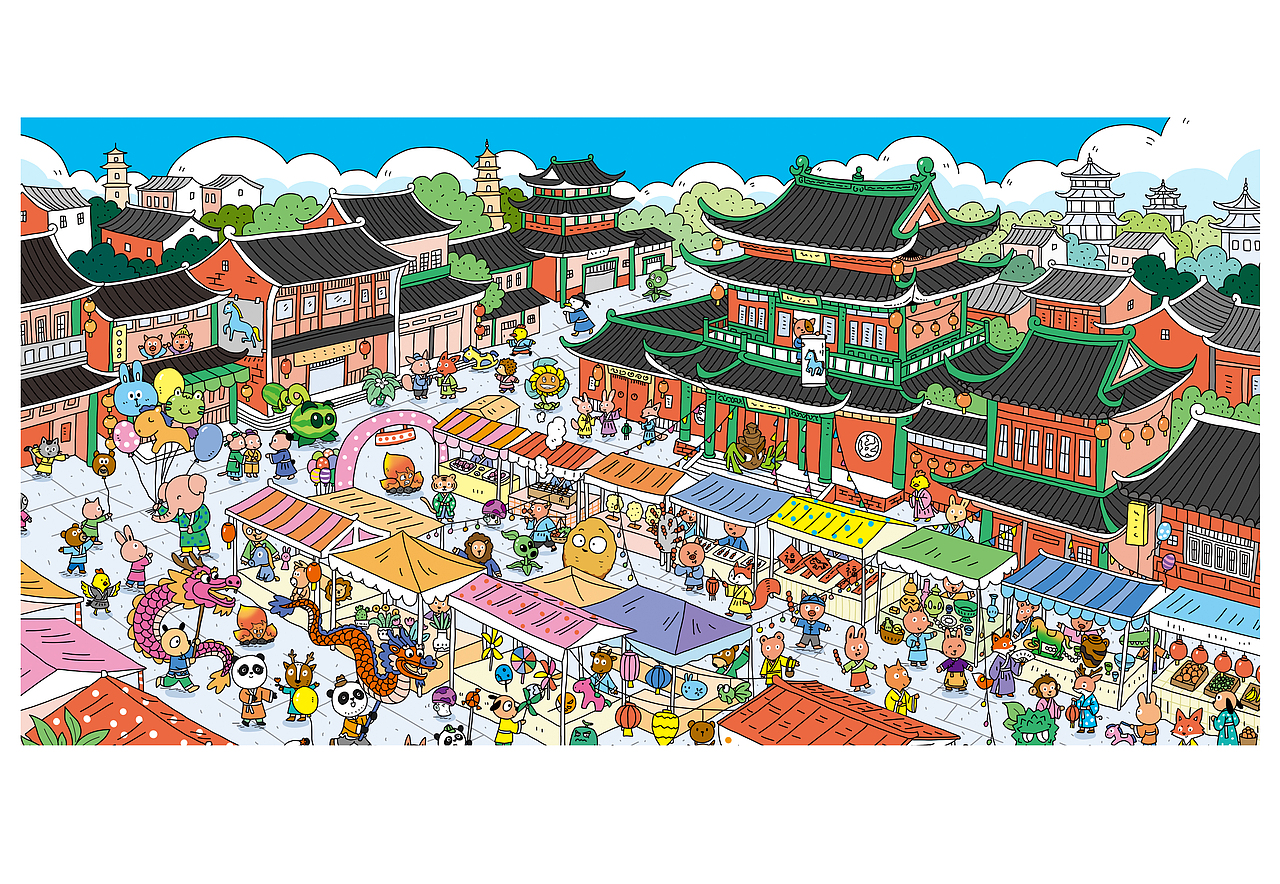 幼儿杂志-游戏类插画《童趣》（图ZNDA3NzgwOTky） - 儿童插画 - 站酷设计师我的王国原创素材 - 站酷ZCOOL