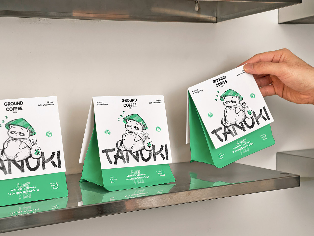 狸猫 | 抹茶咖啡馆品牌标识(图ZNDA3ODA0NjE2) - 包装 - 站酷设计师大叔Pro原创素材 - 站酷ZCOOL