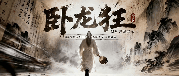 AIGC影视《卧龙狂》 MV 整体方案展示（图ZNDA3ODA0MzI0） - AI作品 - 站酷设计师小薛超人原创素材 - 站酷ZCOOL