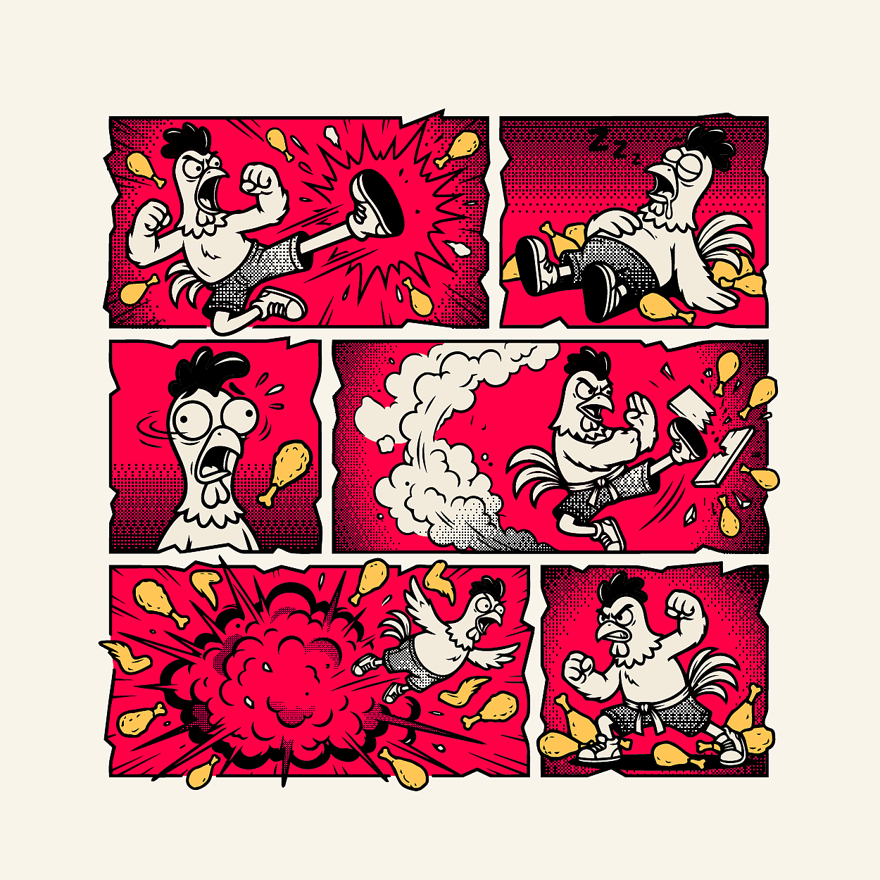 尖叫炸鸡 | 品牌全案设计(图ZNDA3ODA3MjY0) - 品牌 - 站酷设计师欧客设计Studio原创素材 - 站酷ZCOOL
