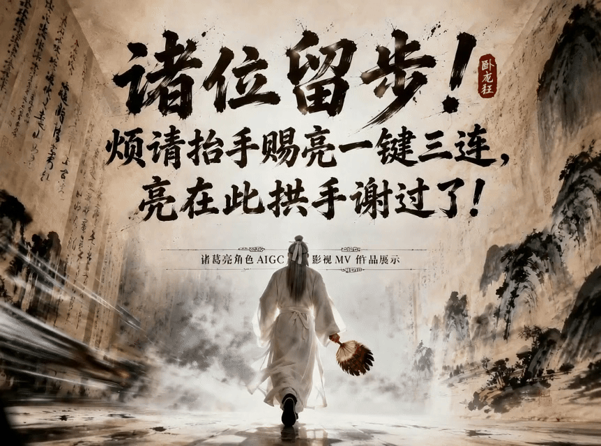 AIGC影视《卧龙狂》 MV 整体方案展示（图ZNDA3ODE3ODM2） - AI作品 - 站酷设计师小薛超人原创素材 - 站酷ZCOOL