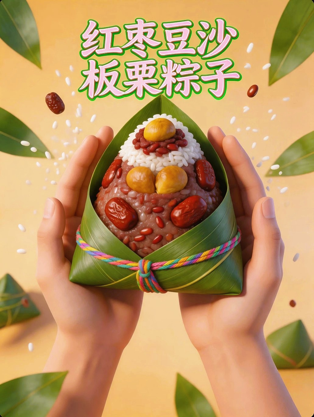 既梦AI设计创意红枣豆沙板栗粽子海报和包装设计AIGC（图ZNDA3ODM5NzM2） - 海报 - 站酷设计师风中的玫瑰耶原创素材 - 站酷ZCOOL