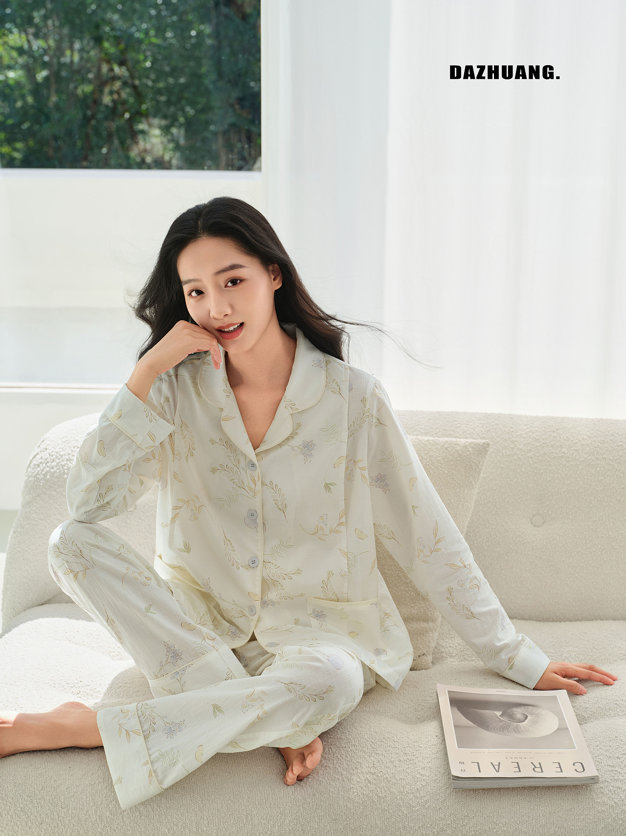 被阳光偏爱｜温柔碎花月子服太治愈🌿（图ZNDA3ODU5MTUy） - 人像摄影 - 站酷设计师DaZhuang_原创素材 - 站酷ZCOOL