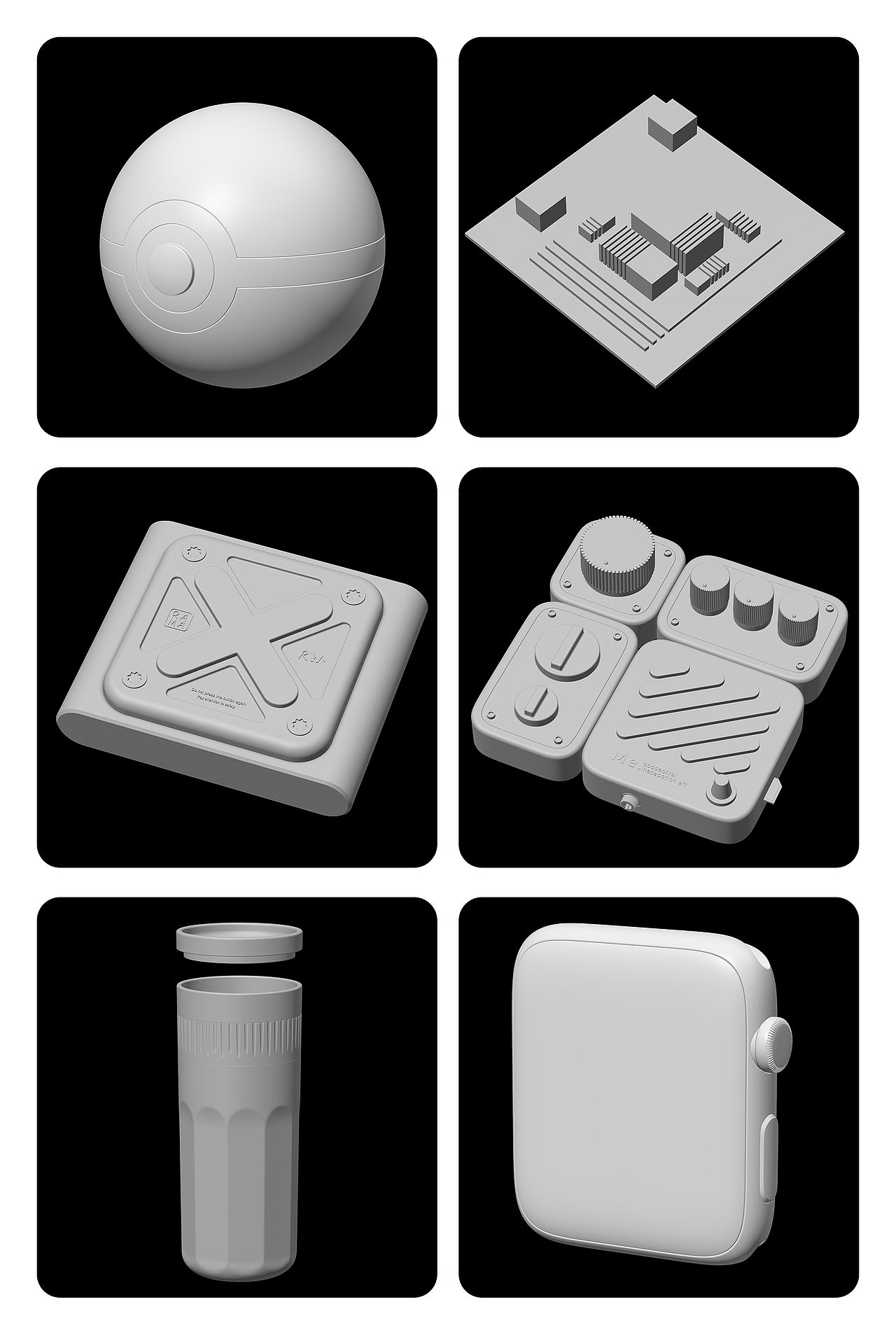 记录一下犀牛建模的作品（图ZNDA3ODYxODcy） - 产品 - 站酷设计师胖恒恒原创素材 - 站酷ZCOOL