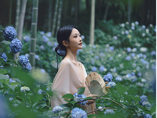 雾蓝色的夏