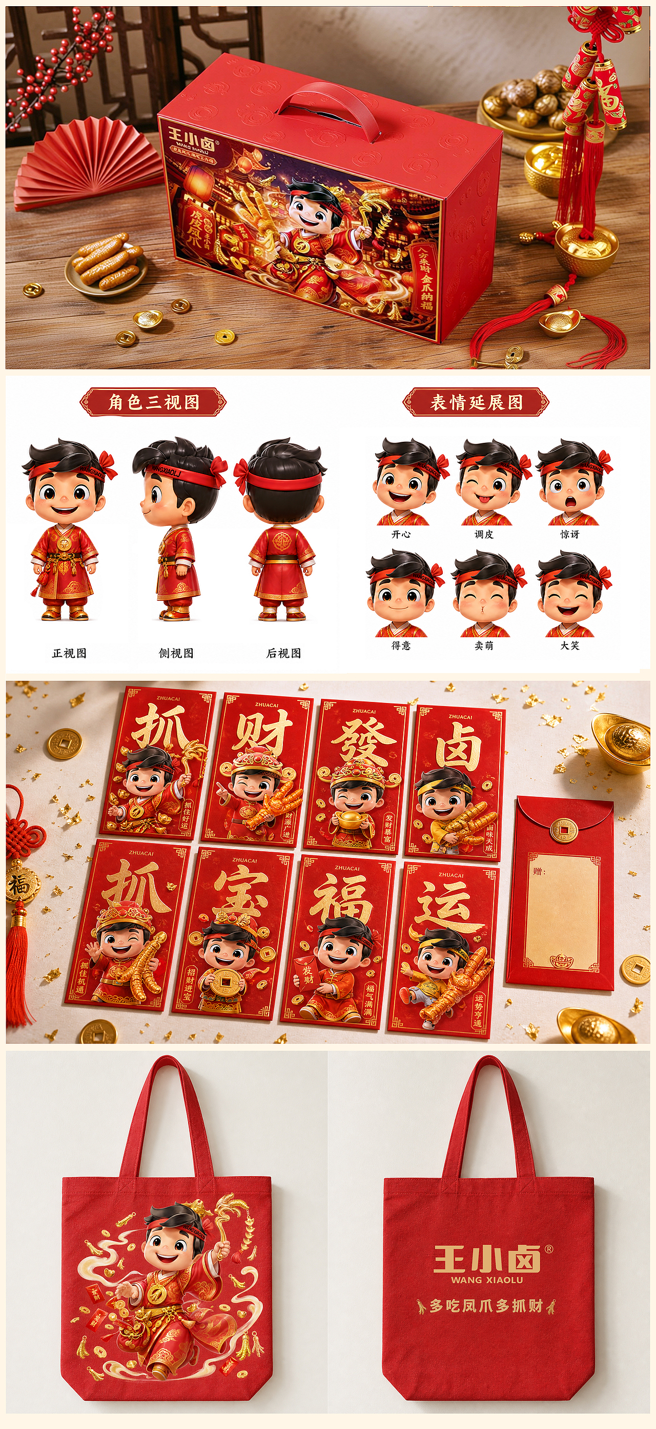 金爪纳福/礼盒包装设计(图ZNDA3ODcwMDQ0) - 包装 - 站酷设计师由由AI文创原创素材 - 站酷ZCOOL