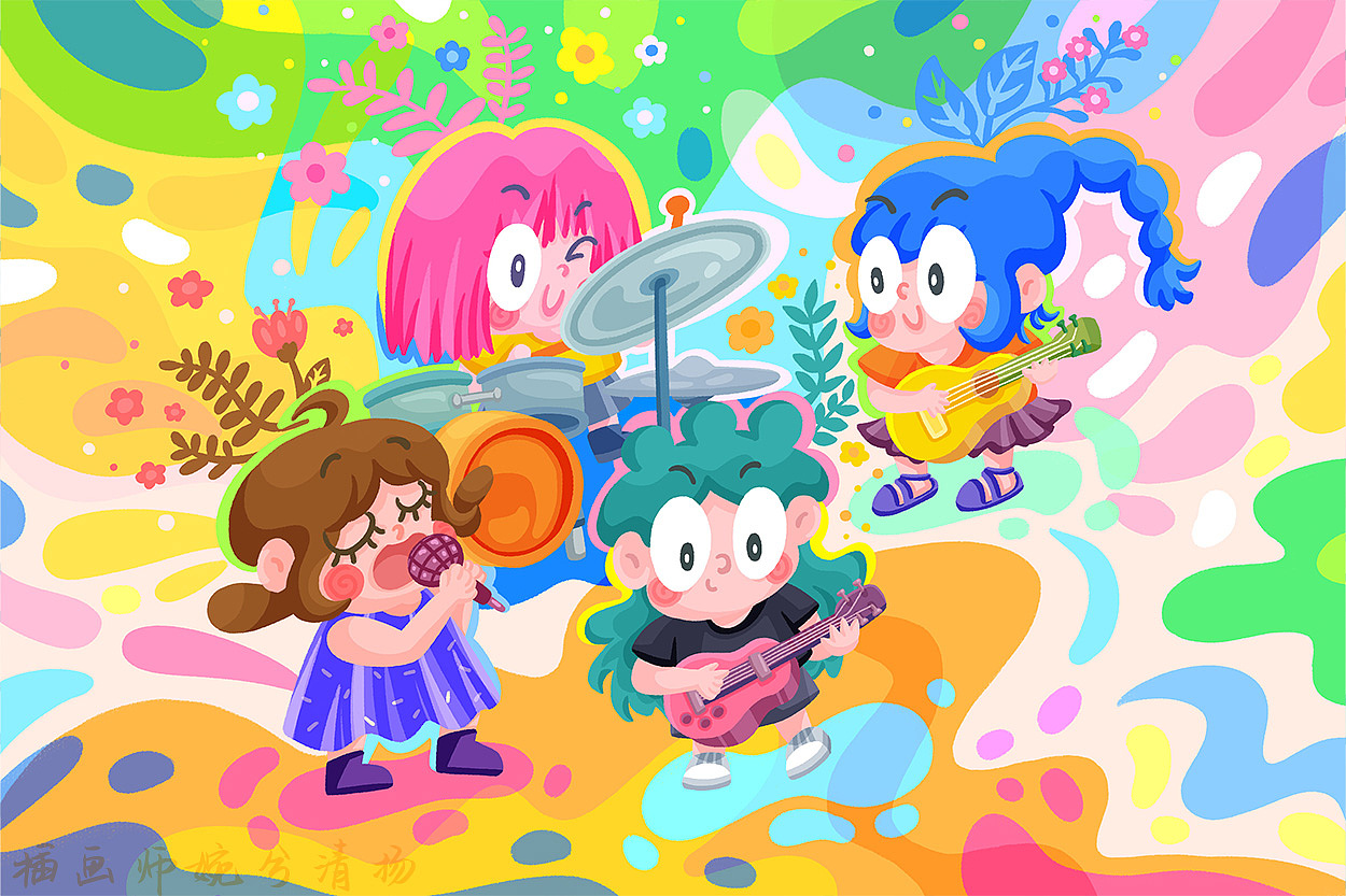 夏日插画（图ZNDA3ODcxMDc2） - 商业插画 - 站酷设计师婉兮清扬wxqy原创素材 - 站酷ZCOOL
