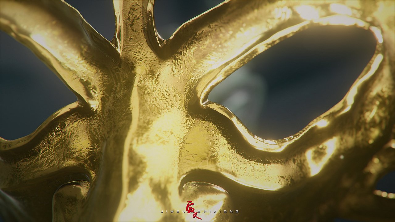 Blender 全流程创作青铜顶尊人像 重构三星堆上古神坛（图ZNDA3ODgwODgw） - 动画/影视 - 站酷设计师寂文师兄原创素材 - 站酷ZCOOL