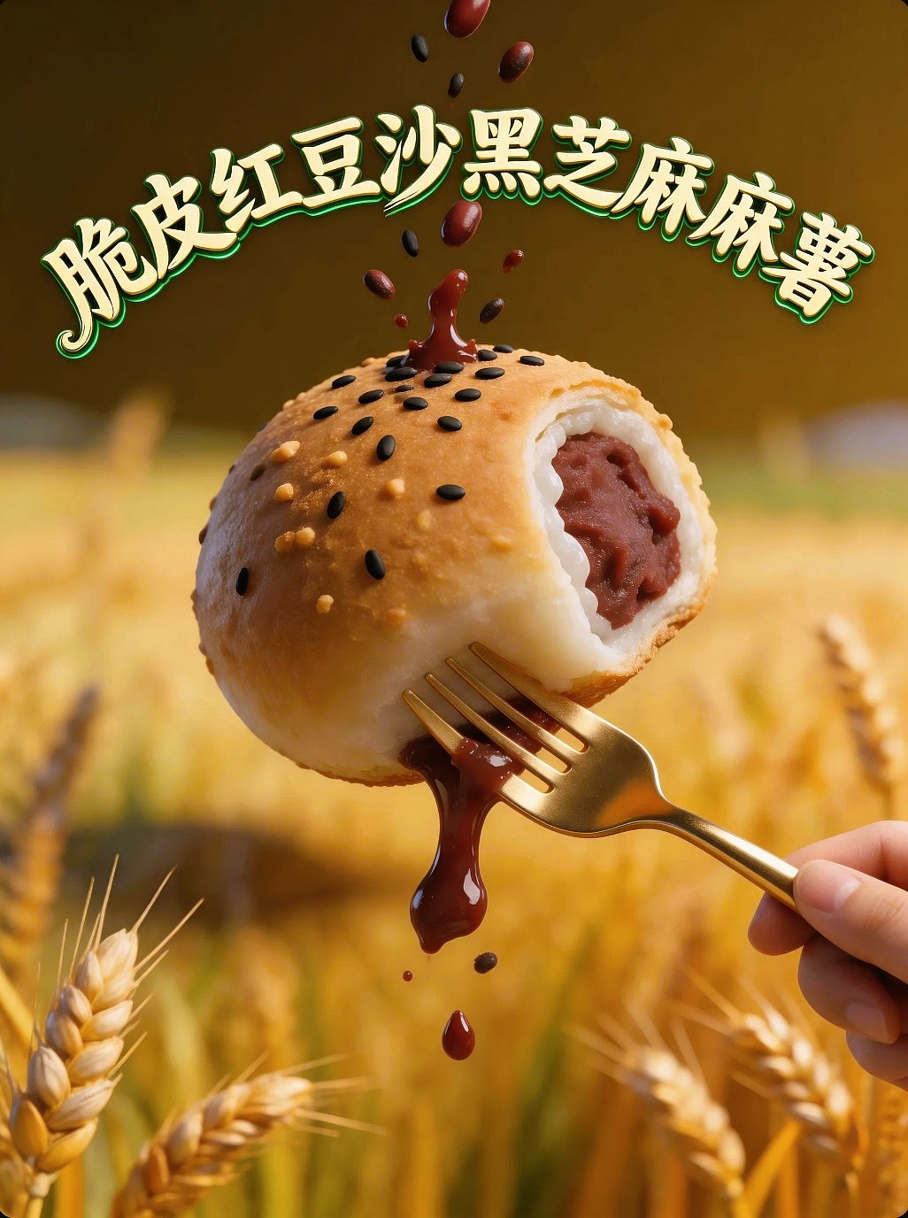既梦AI设计创意脆皮黑芝麻麻薯海报提示词AIGC既梦5.0（图ZNDA3ODg0MTM2） - 海报 - 站酷设计师风中的玫瑰耶原创素材 - 站酷ZCOOL
